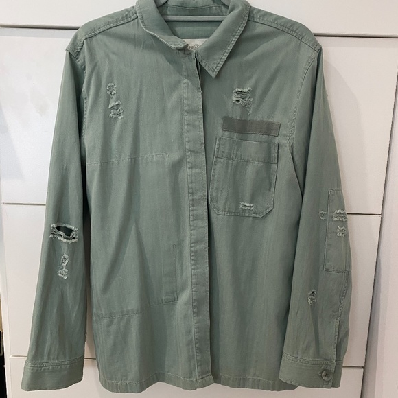 SOLD Treasure & Bond Military Shirt (L) - Picture 2 of 4